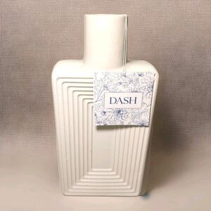 White Ceramic Vase Geometric Home Decor Minimalist Nordic Art Deco White Matte